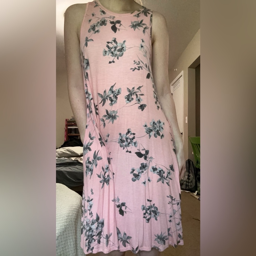 Pink Floral Dress
